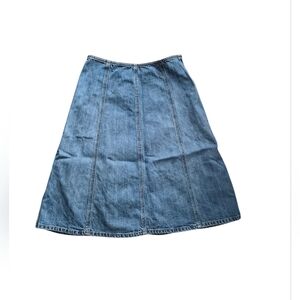 GAP Light Blue Denim A-Line Panel Skirt